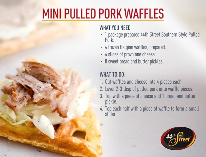 44th Street Mini Pulled Pork Waffles Recipe