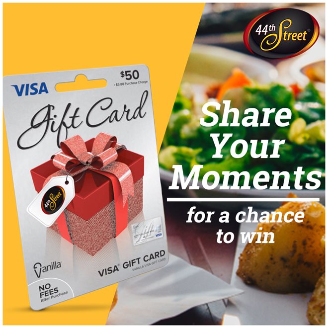 44th Street  Share Your Moments Giveaway