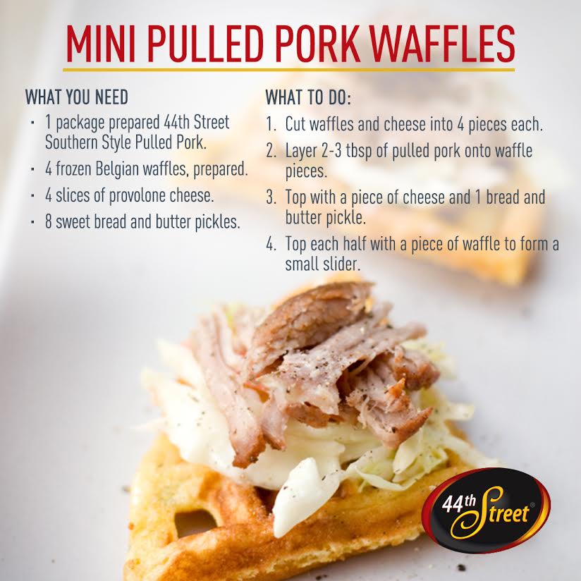 44th Street Mini Pulled Pork Waffles Recipe